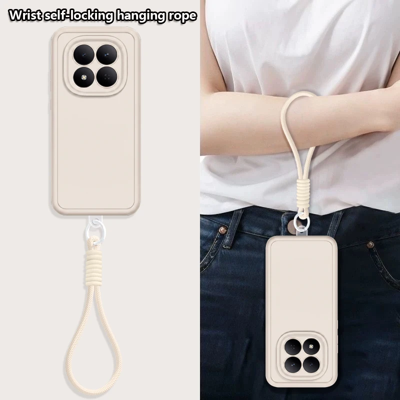 Soft TPU Lanyard Phone Case For Xiaomi Redmi Note 15 14 4G 5G Note 15 14 13 Pro 5G 14 13 Pro+ 5G Silicone With Wrist Strap Cover view 3