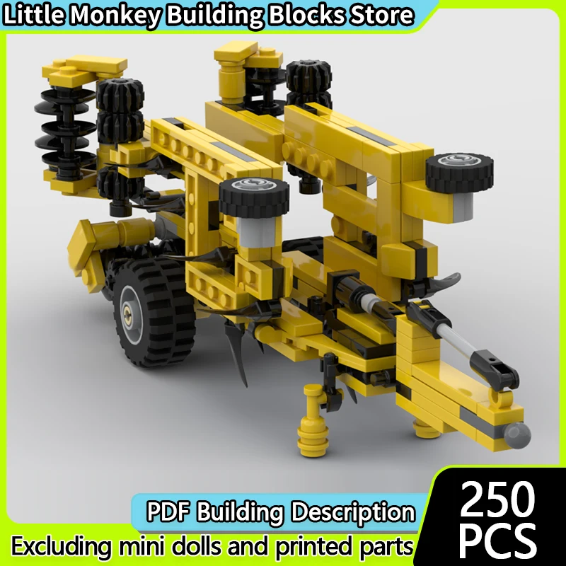 

City Car Model MOC Building Bricks Classic FO 5000 Cultivator Modular Technology Children Holiday Gifts Assemble Toys Suit