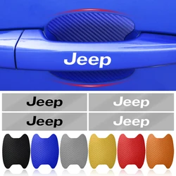 8pc Car Door Sticker Auto Handle Anti Scratch Protection Film for JEEP Wrangler Grand Cherokee Compass Renegade JK JL TJ Patriot