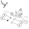 Pièces de moto noires pour Touring Trike, marchepied passager, plancher, support de montage rapide, 1993-2019 5