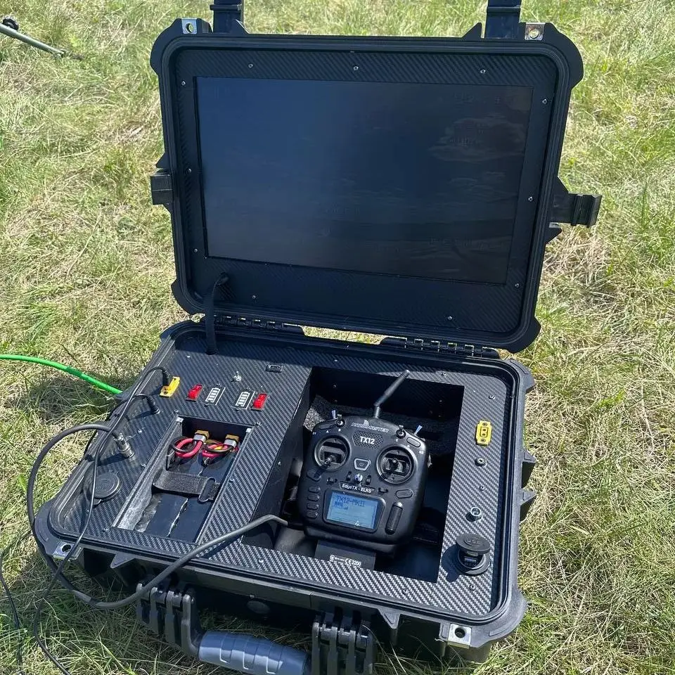 FPV Drone Ground Control Station Mission case Portable Ground Control System Goggler Remote Controller Battery Accessories
