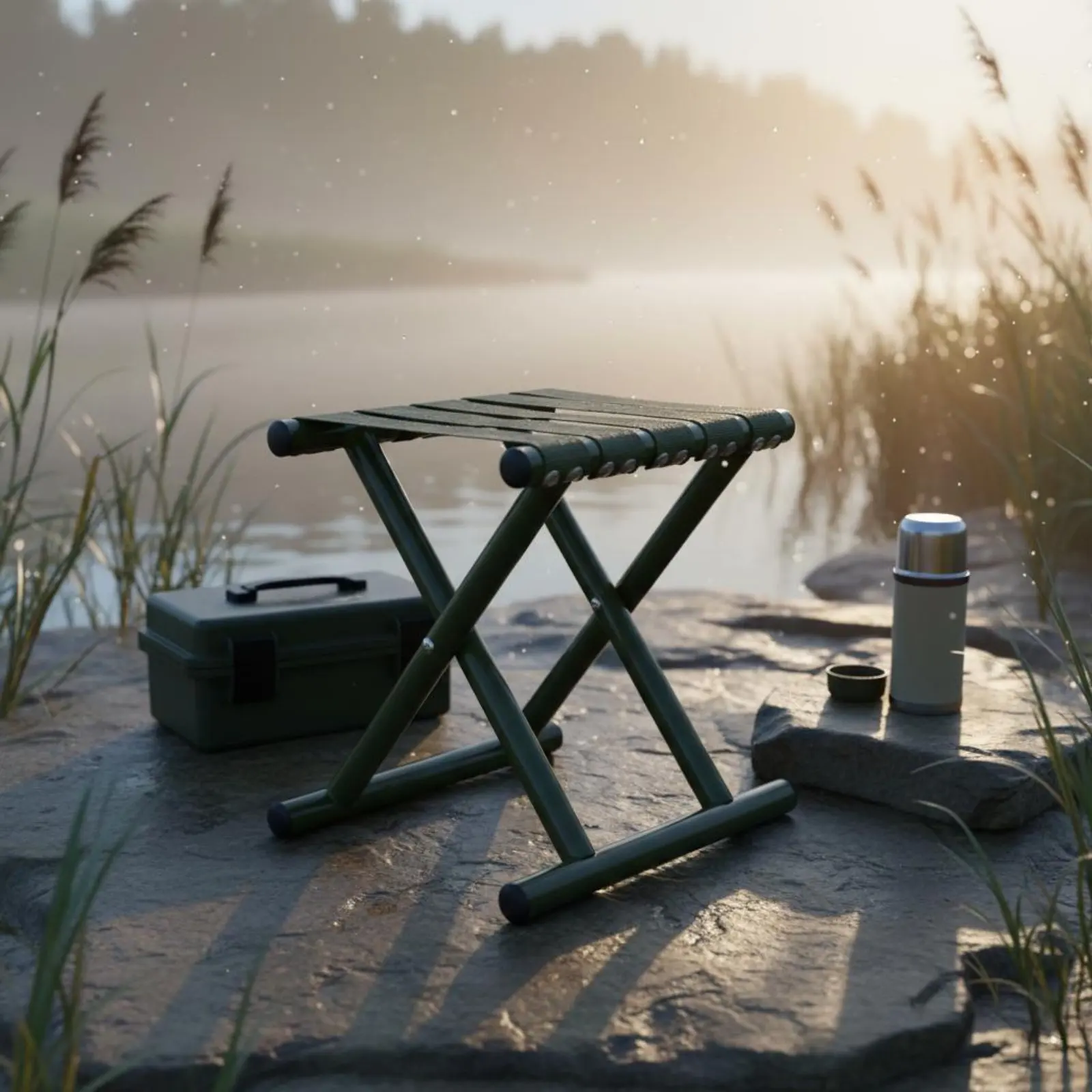 

Foldable Fishing Chair Foldable Foldable Stool with Backrest Portable Backrest Chair Anti-Slip Bottom for Anglers, Camping