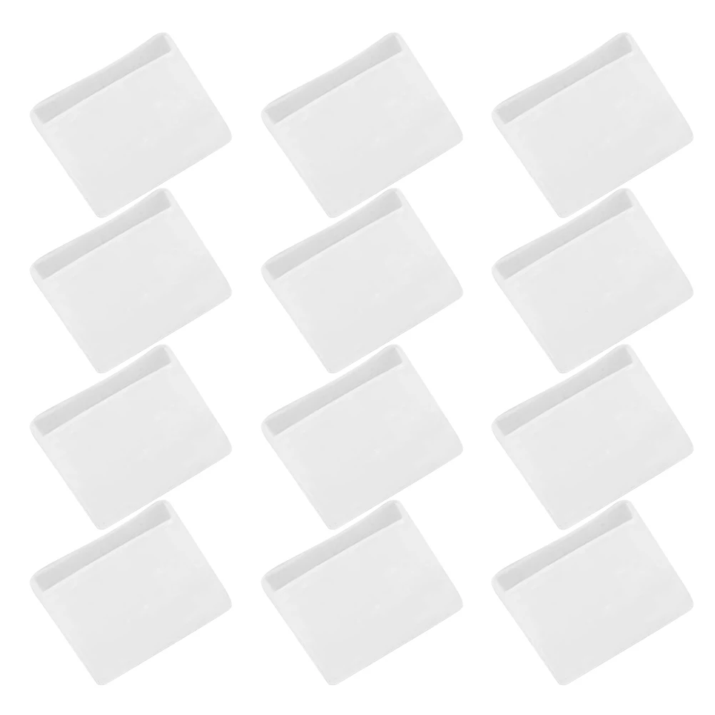 

50pcs Anti-slip Cover Clear Silicone Pants Rack Wood Hanger Grips Non-slip Design Clothes Protector Standard Hangers