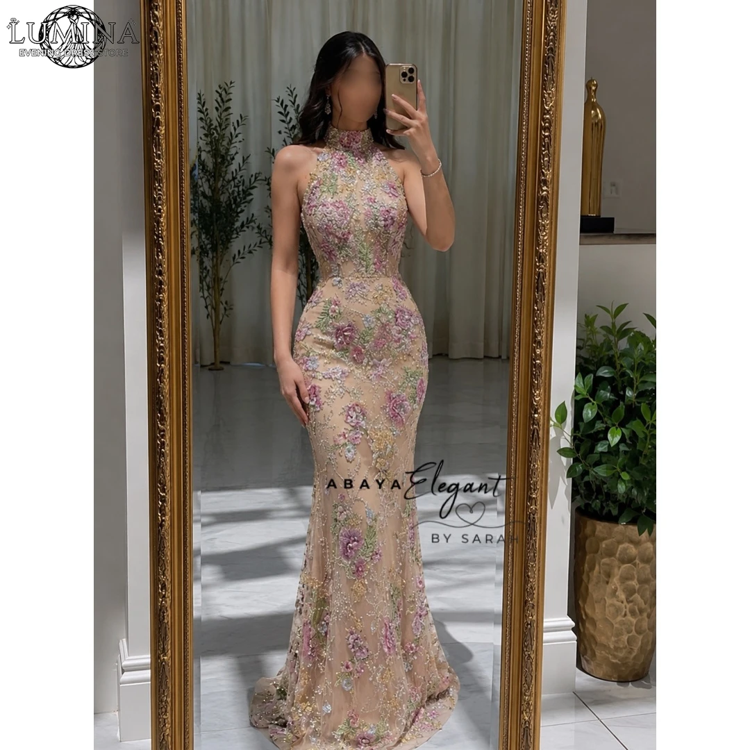

Lumina Fishtail Skirt Prom Dresses 2026 Luxury Women's Elegant Party Dress Flowers Customized Sequin Embroidery Ball Gowns Woman