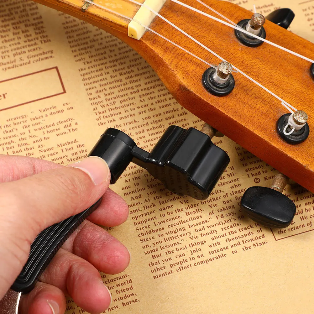 

2Pcs Guitar String Winder Multifunction Tool 3-in-1 Bridge Pin Puller String Cutter Launcher for Acoustic Electric Bass Guitar