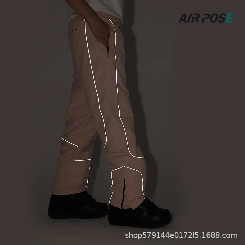 Airpose-กางเกงสกีหนาสำหรับผู้หญิง, เทรนด์หลวม, กลางแจ้ง, ระบายอากาศ, คู่รัก, ฤดูใบไม้ร่วง, ฤดูหนาว, ใหม่