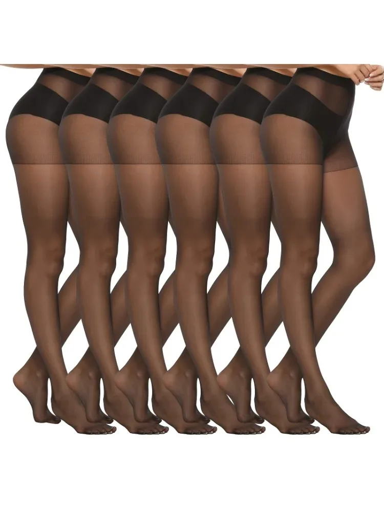 2/5 Paar Damen-Strumpfhosen mit schmaler Passform, Anti-Hook-Seidenstrumpfhose, hohe Elastizität, atmungsaktiv, ultradünne Socken-Leggings