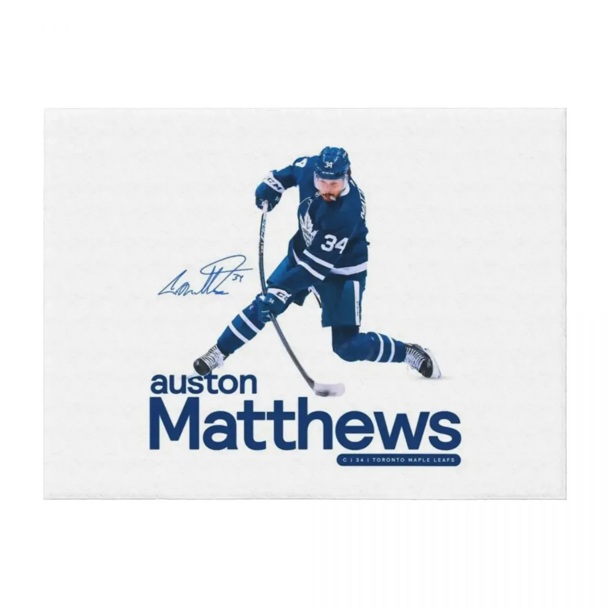 

Auston Matthews Throw Blanket Sofa Softest decorative Shaggy Blankets
