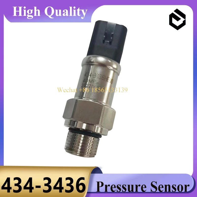 434-3436 Hydraulic Pump Main Pump High Pressure Sensor 4343436 for Caterpillar CAT E323D E385C E345D E315D E320D Excavator Parts