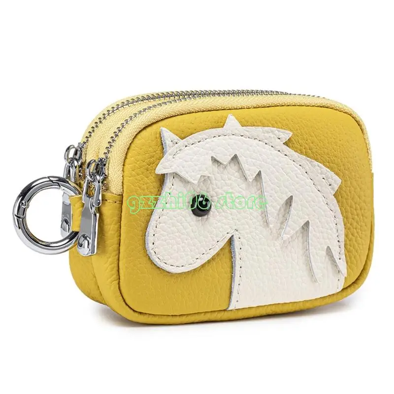 T5UF Compact Horse Coin Purse for Carry in a Pocket, Handbag, or Backpack
