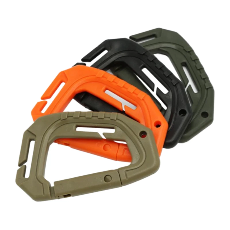

Mid-Size Tactical D-Carabiner, Lightweight Polycarbonate Backpack Clip, Anti-Static Key Holder, Outdoor Gear Connector