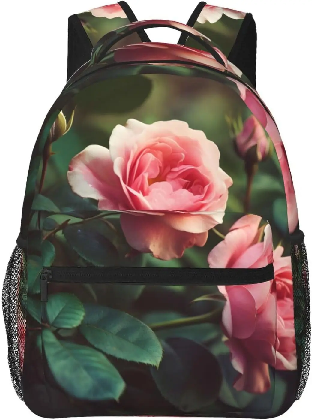 

laptop bag back to school Cartoon Roses Lightweight Laptop Backpack Lightweight Multipurpose Travel Casual Daypack Unisex Colleg