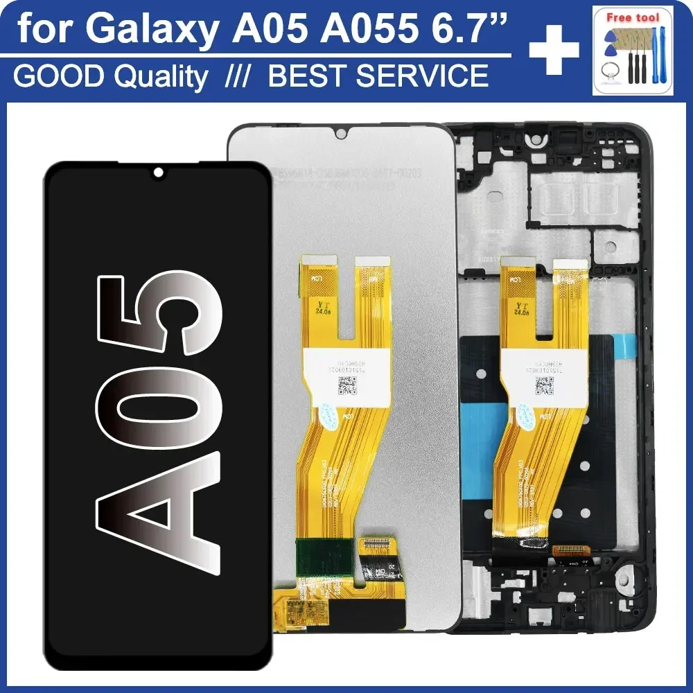 

6.7" LCD for Samsung Galaxy A05 LCD Display Touch Screen Digitizer Replacement for Samsung A05 A055F A055M A055F LCD Display