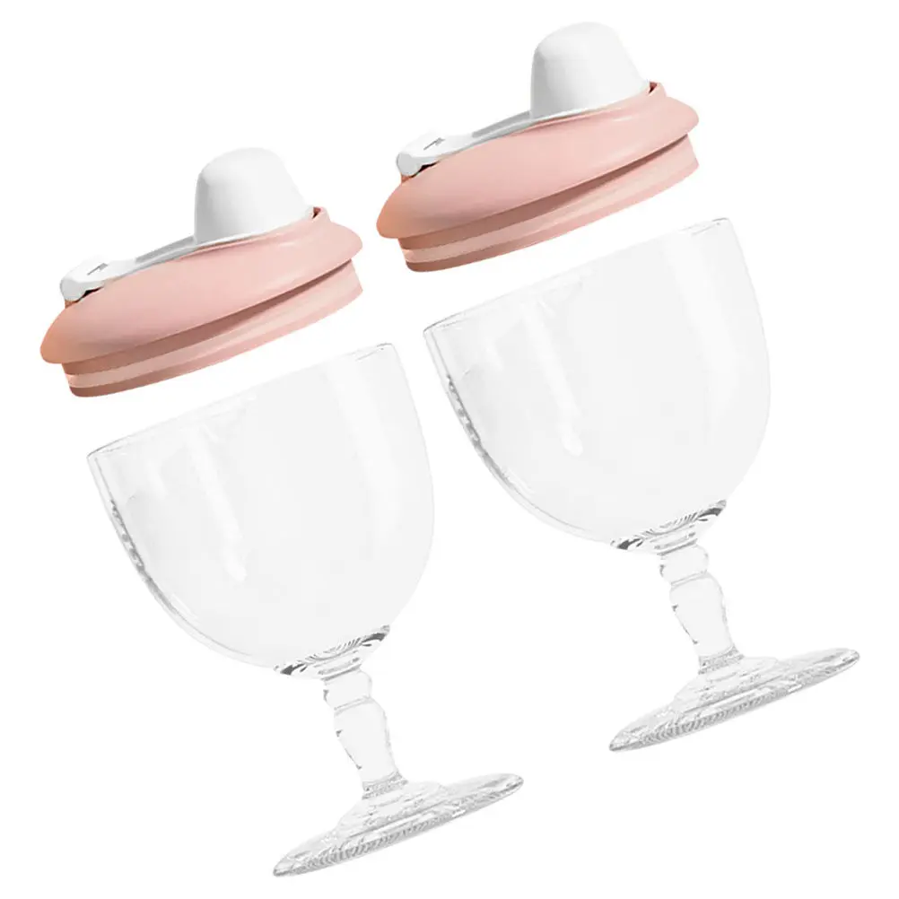 2Pcs 150Ml Baby Plastic Milk Bottle Shatterproof Toddler Goblet High-Footed Sippy Cup for Juice Milk Spill-Proof Kids Drinkware