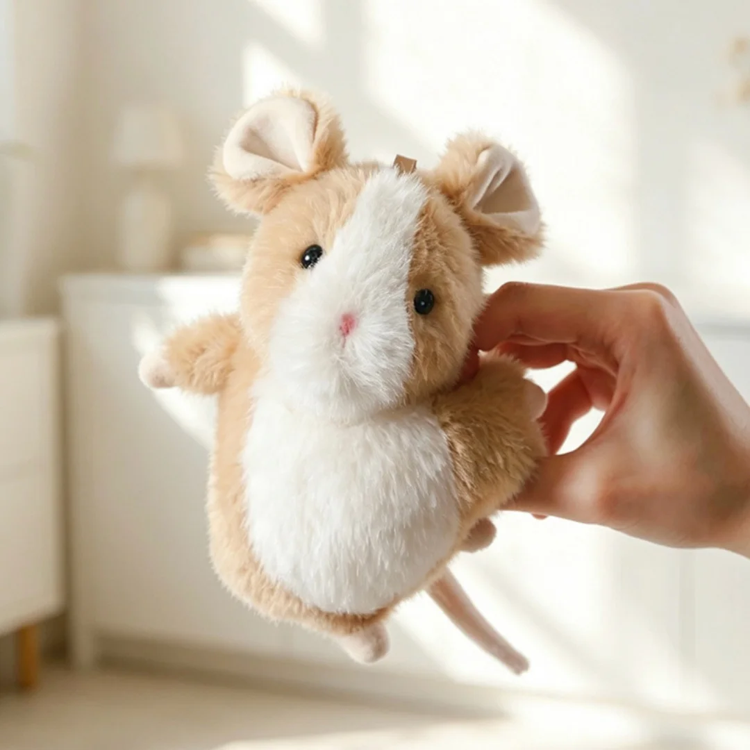 Adorável Brinquedo de Pelúcia de Rato Fancy, Macio e Aconchegante, Presente de Aniversário ou Natal para Meninas e Meninos, Companheiro de Abraços, Decoração para Casa