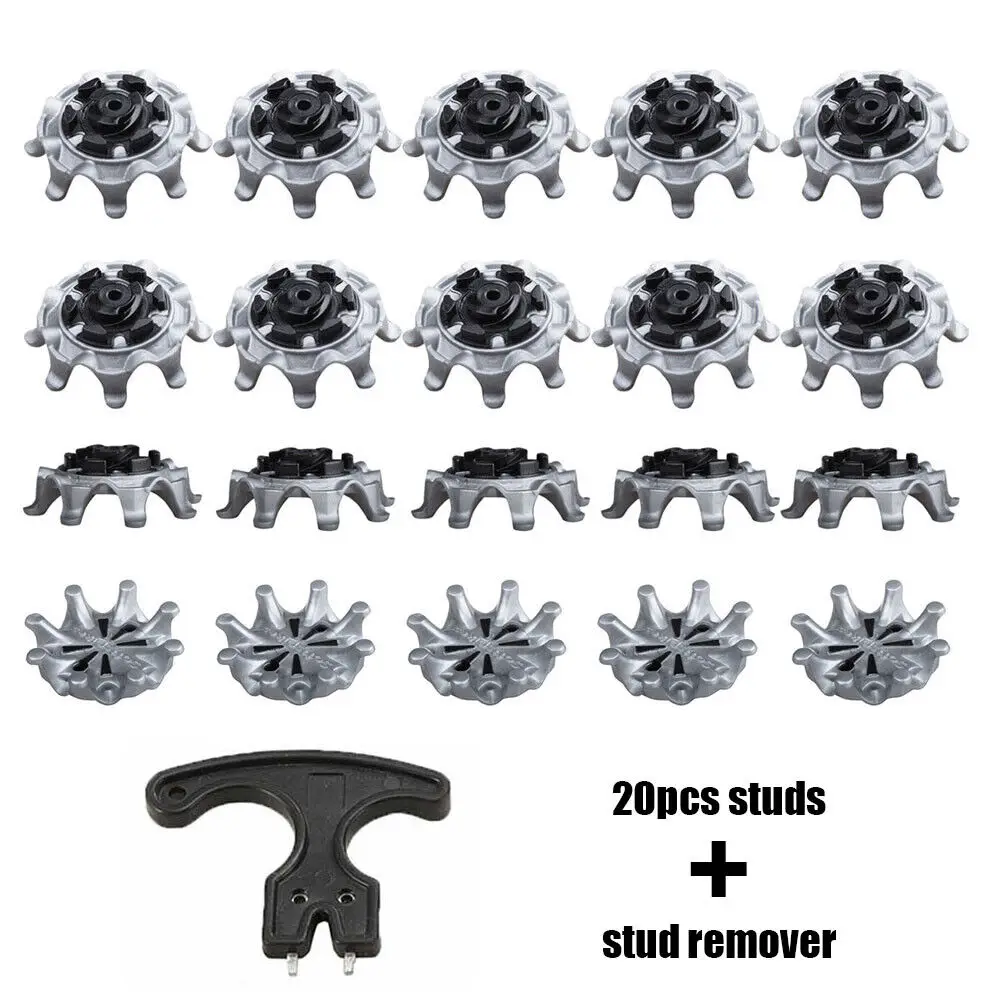 20PCS/set Golf Shoe Spikes Replacements Outdoor Training Parts Golf Shoe Spikes Stinger Screw Easy Install Golf Cleats