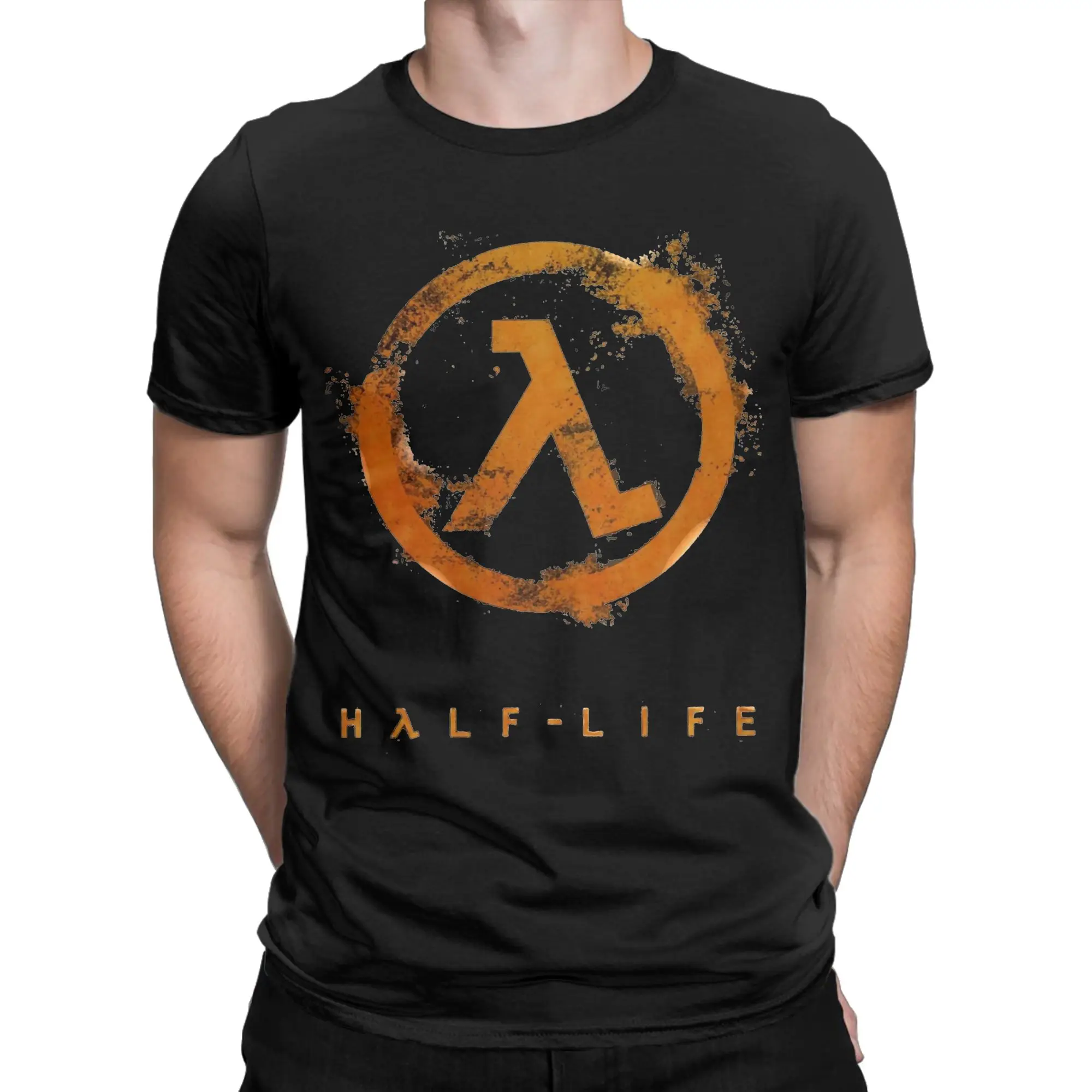 Camiseta Half Life Art Work para hombre y mujer, camiseta novedosa de algodón puro, camisetas con cuello redondo, ropa de manga corta 4XL 5XL 6XL