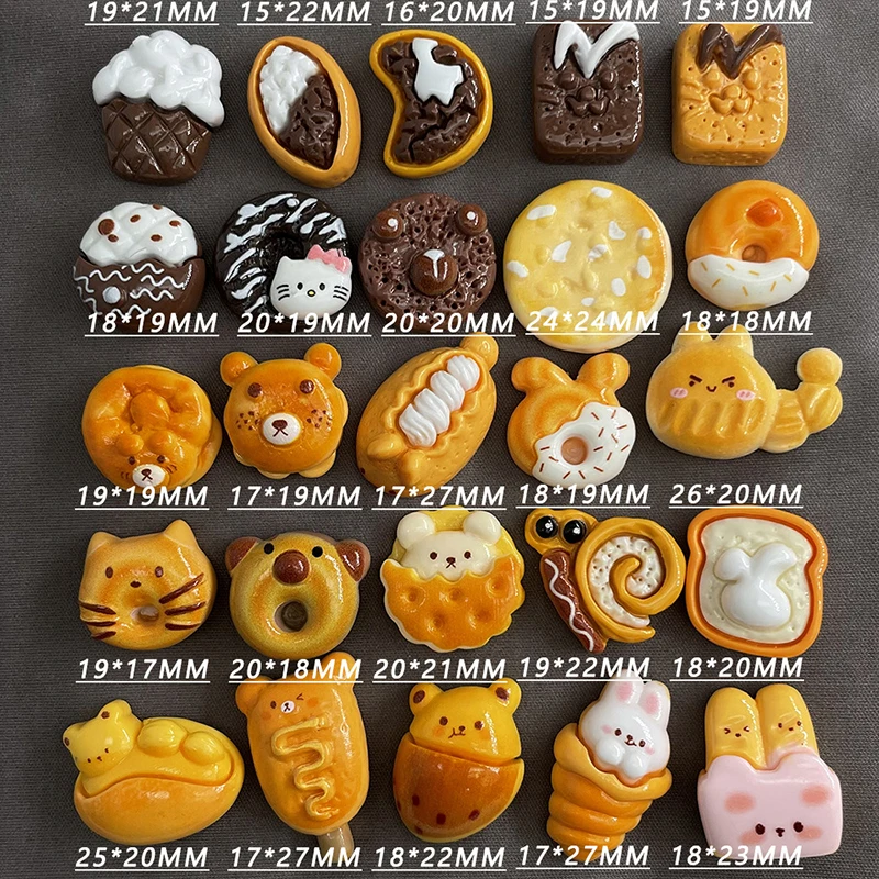 1PC ตุ๊กตาสัตว์อาหารและเล่นขนมปัง Miniature จําลองเด็กเล่นของเล่นอาหารตกแต่งบ้านของขวัญเครื่องประดับอุปกรณ์เสริม