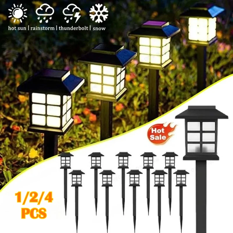 Led Solar Pathway Lights Waterproof Outdoor Solar Lamp for Garden/Landscape/Yard/Patio/Driveway/Walkway Lighting