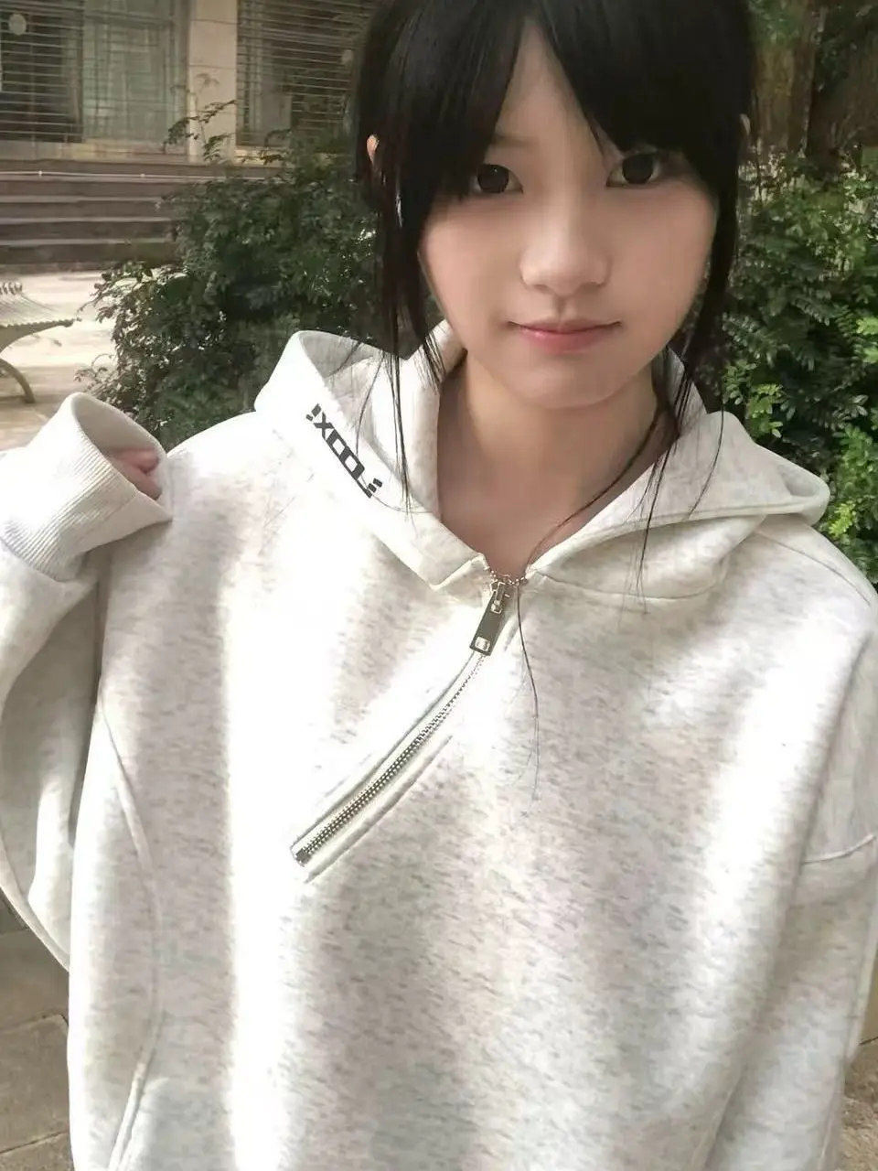 

Новая женская толстовка свободного кроя 2025 года с вышитыми буквами, на молнии, плотная, в стиле оверсайз, верхняя одежда, модная, в корейском стиле