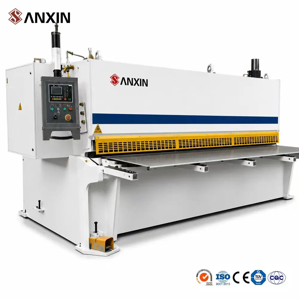 SANXIN Cnc Shearing Machine 4mm 6mm 8mm Automatic Metal Sheet Cutting Machine Hydraulic Iron Sheet Guillotine Shearing Cutter