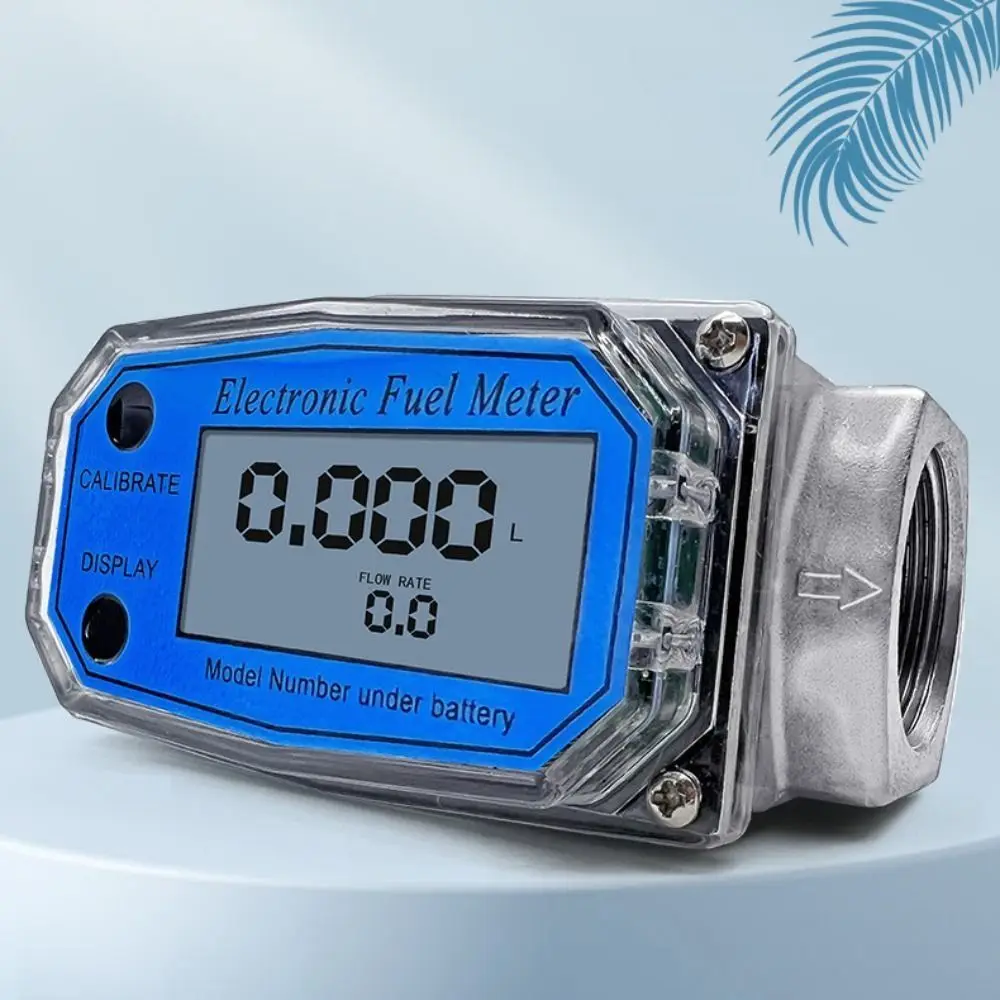Aluminum Alloy Turbine Flow Meter High Precision Portable Digital Flow Meter Anti-Interference Function Digital Indicator