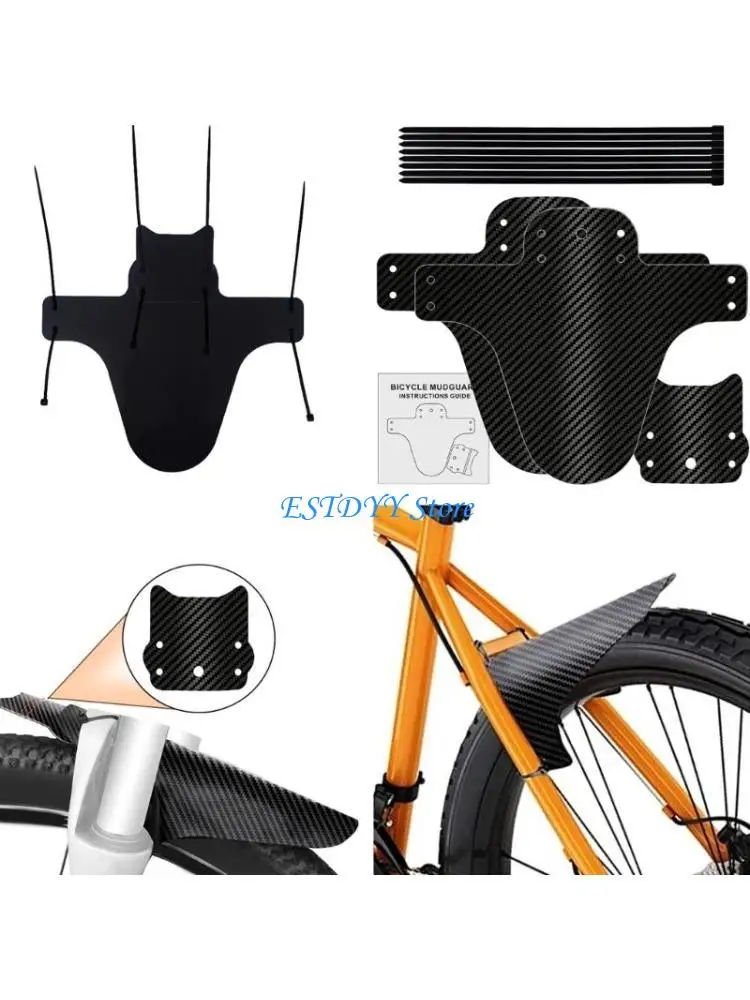 G6DE Mountain Bikes Front Rear Mud Guard Adjustable Mountain Bikes Mudguards