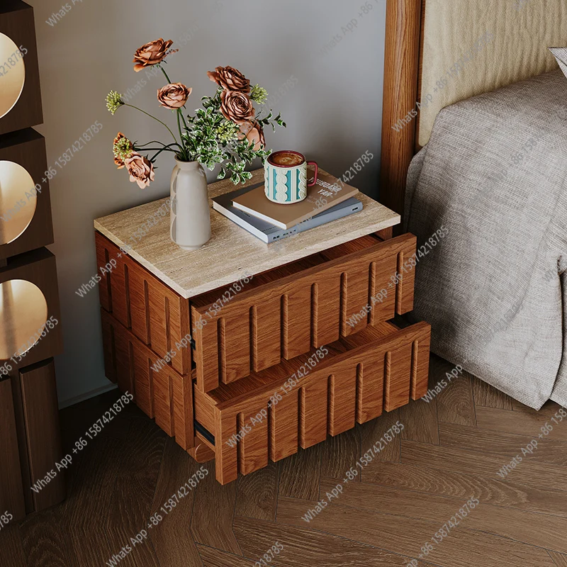 

Trendy Organizer Bedside Table Bedroom Mobile Librero Drawers Luxury Storage Nightstand Space Saving Muebles Hotel Furniture