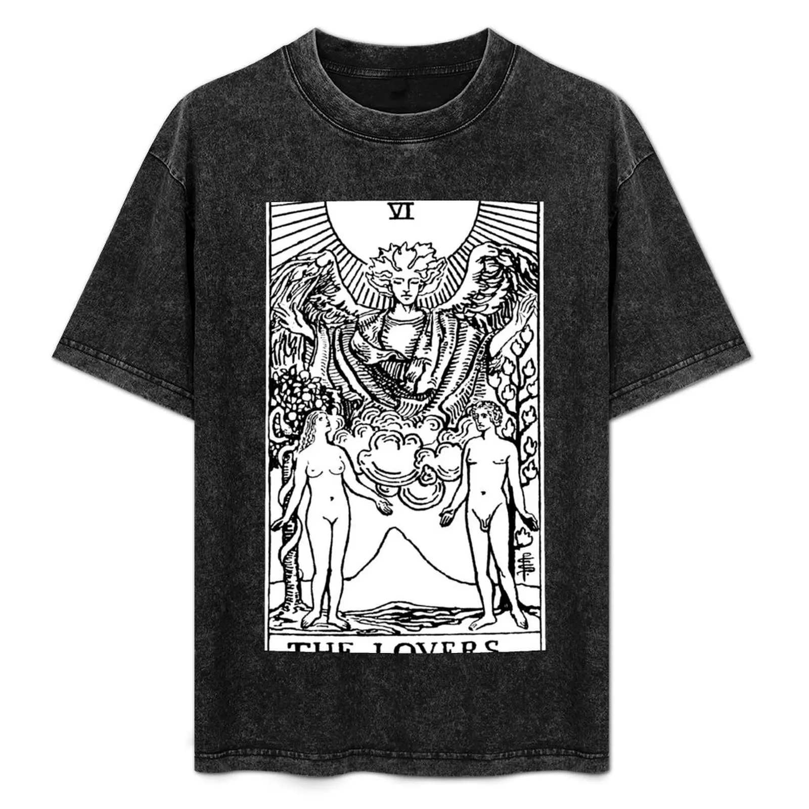 The Lovers Tarot Card T-Shirt Quick Dry Outdoor Sports T-Shirt