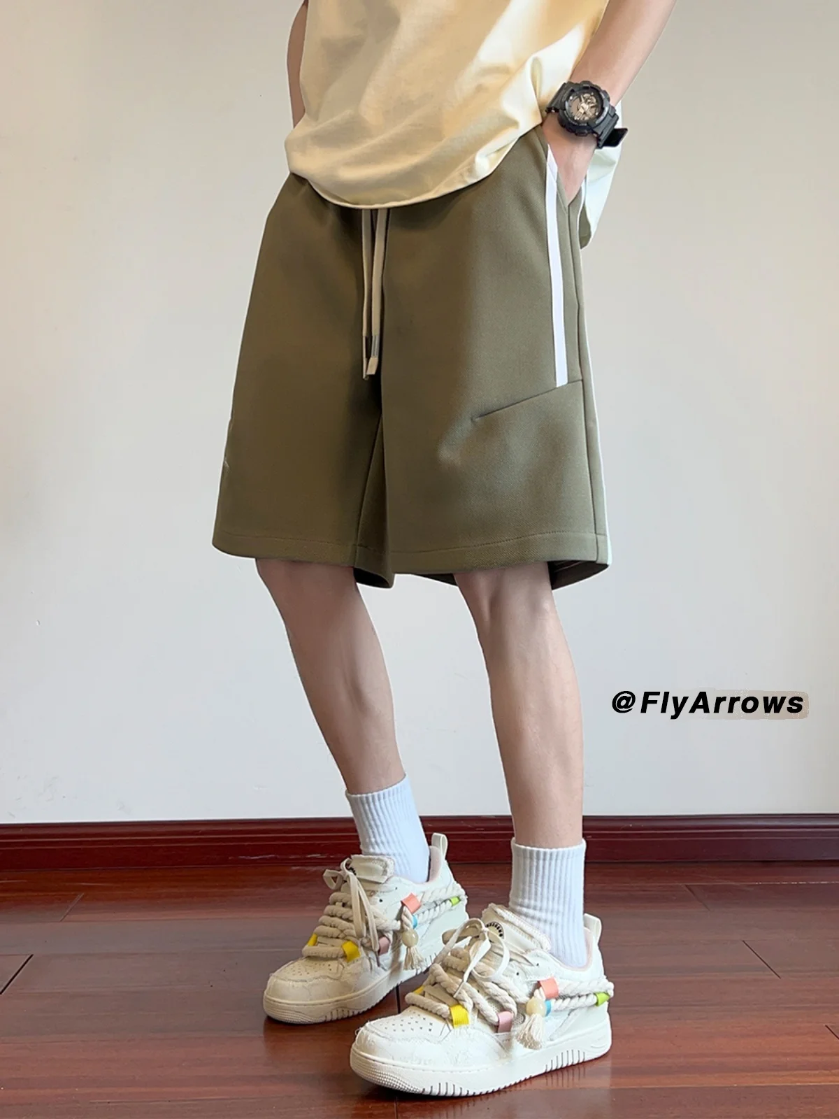 

Мужские летние тонкие американские спортивные баскетбольные шорты, повседневные свободные брюки больших размеров с прямыми штанинами, дышащие брюки