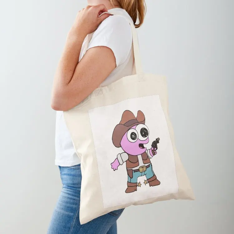

Smiling Friends Cowboy Pim - Adult Swim Tote Bag Women's bags cute tote bag Women bags reusable shopping bag