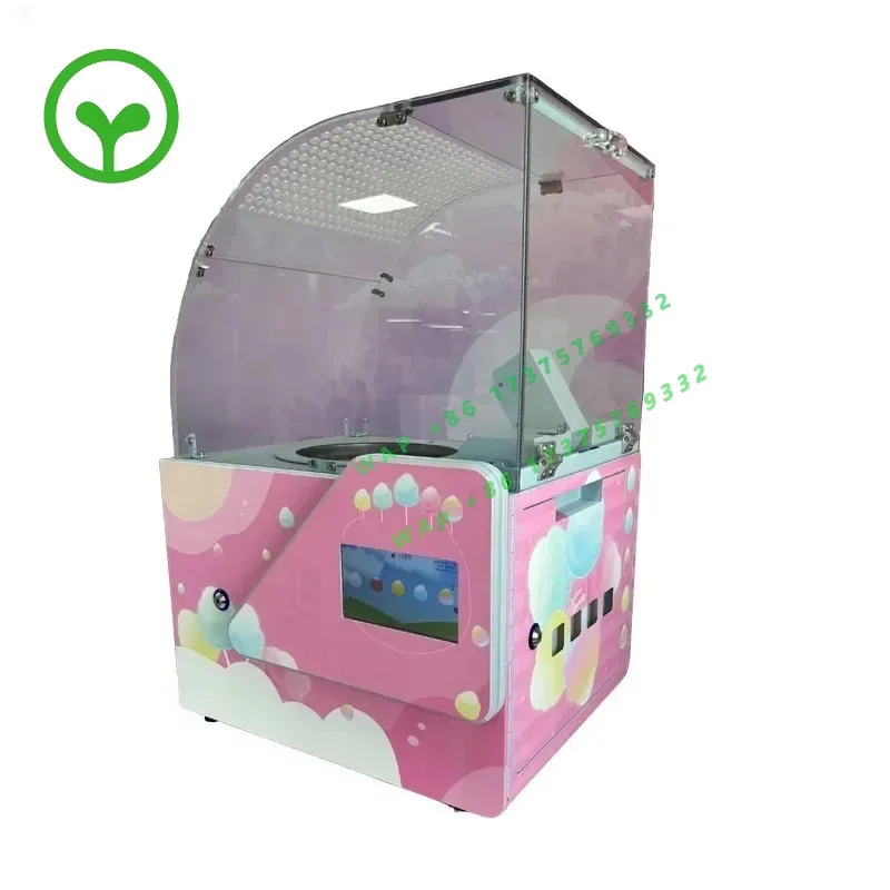 【Best-selling】Small Intelligent Electric Cotton Candy Machine Can Produce Candy Continuously For 60 Seconds. Automatic Cotton Ca
