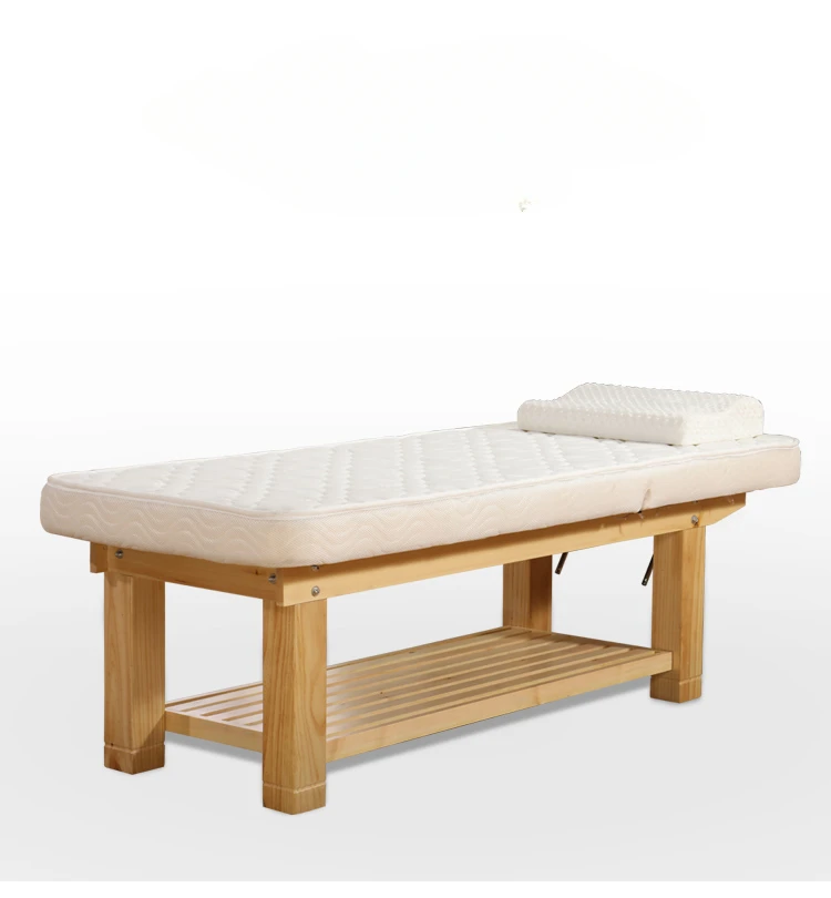 

Solid wood latex beauty bed, specialized physical therapy bed for beauty salons, wooden massage bed, massage bed