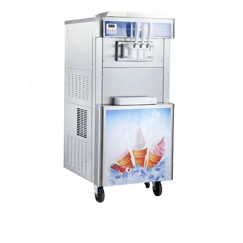 Commercial 3-flavor automatic soft ice cream machine