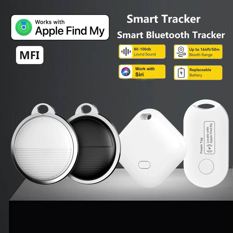 Smart Tracker For Find My APP Child/Pet Item Finder Key Anti-Lost Reminder Device MFI Rated Locator Smart Bluetooth gps Tracker