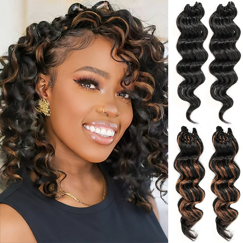 

Wig crochet hair curly hair African black deep twisted mixed color wave 15 synthetic braided hair extensions dirty braid wig