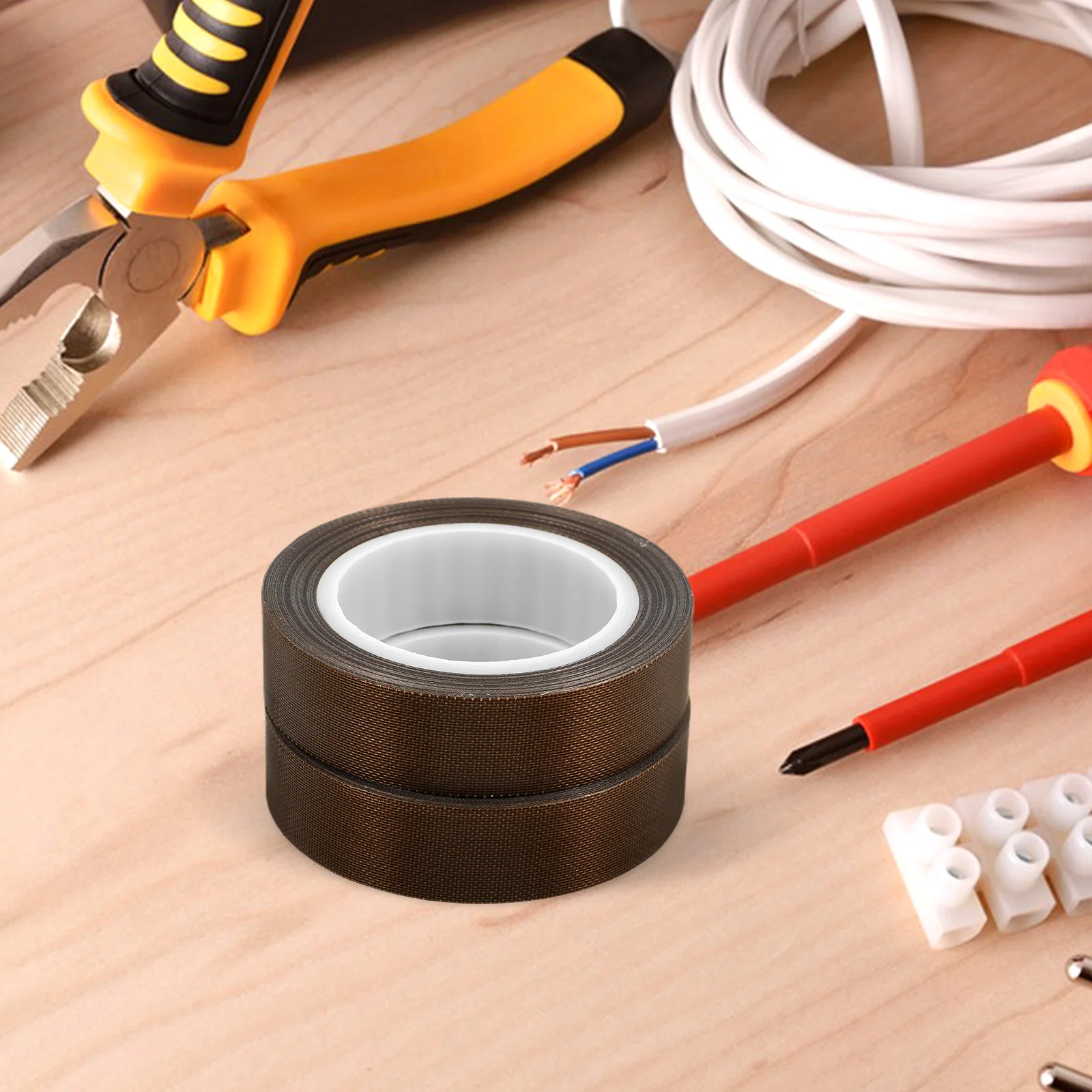 

2pcs PTFE Heat Resistant Tape 013mmx5mmx10m Vacuum Sealer Insulation Wear Electrical Safety Sealing Replacement