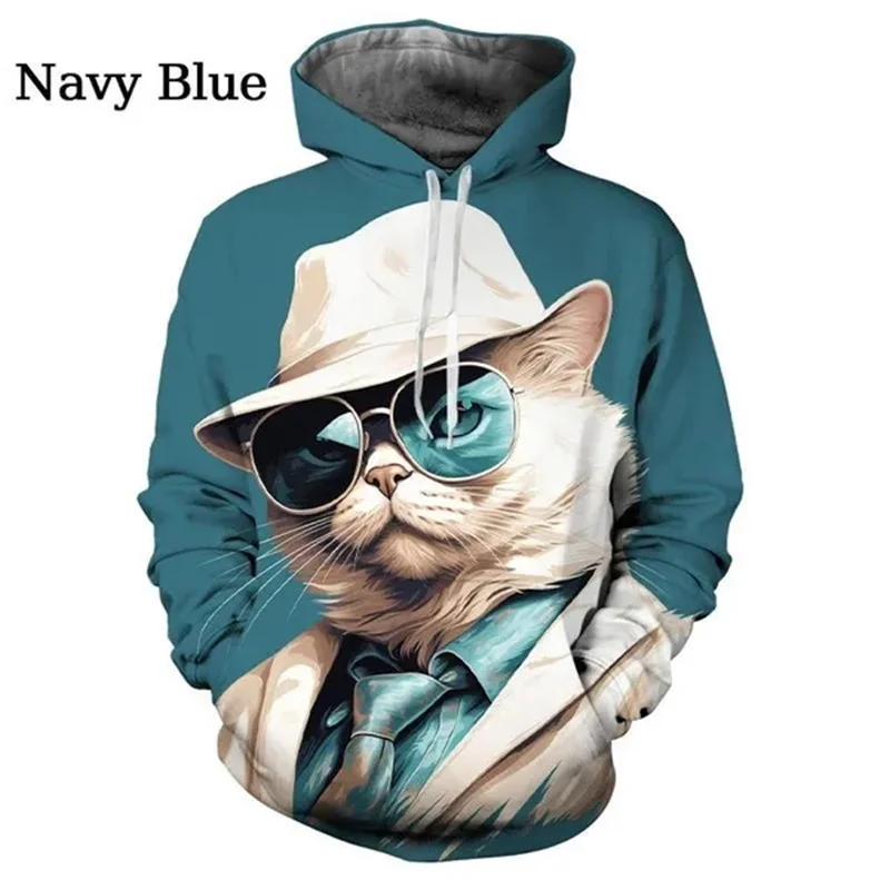 Cool Designs Cat Graphic Hoodie Men Clothing 3D Printed Funny Kids Hoodies Women Harajuku Fashion y2k Pullovers Sweatshirt Hoody