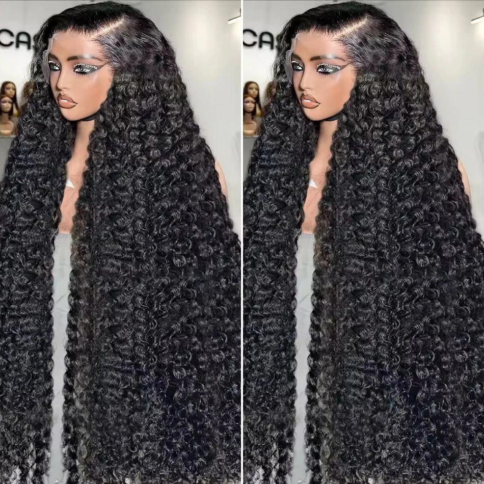 

Deep Wave Frontal Wig 13x4 Hd Lace Frontal Wig Human Hair Brazilian Water Curly Lace Front Human Hair Wig For Women On Sale