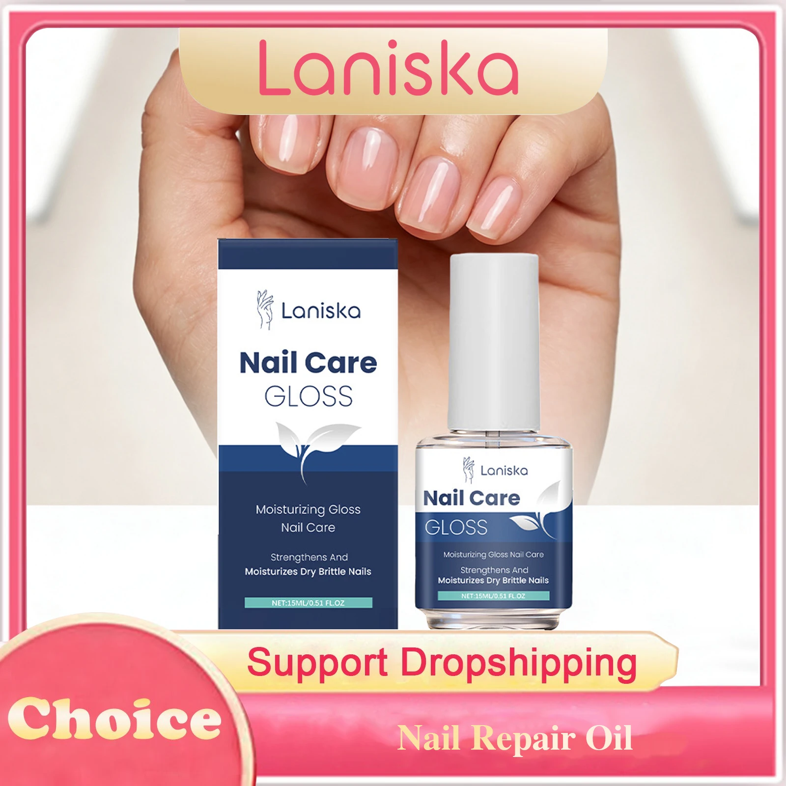 Nail Repair Oil Gentle Nourishing Nail Growth Strengthen Brittle Damaged Nail Anti Cracking Gloss Smooth Soft Nail Cuticle Oil