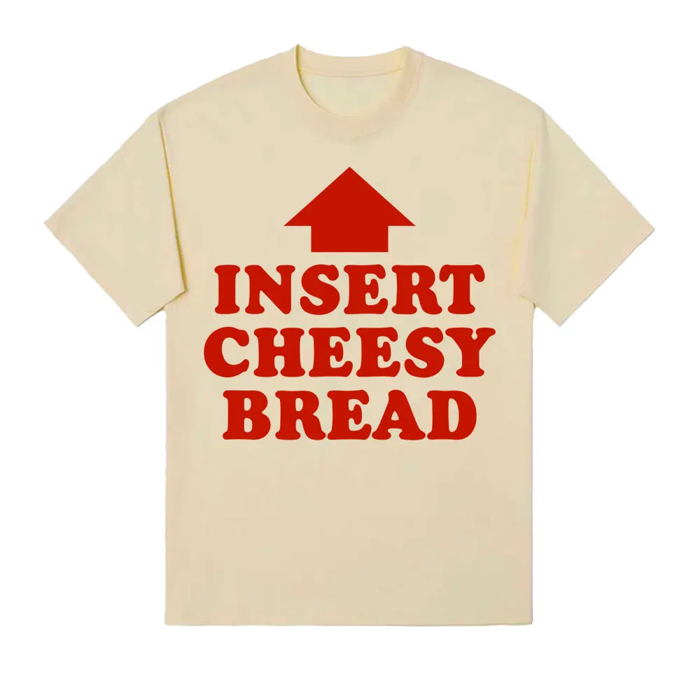 Śmieszna koszulka damska z nadrukiem graficznym memu o pieczywie z serem, modna, vintage, z krótkim rękawem, wygodna, codzienna odzież.