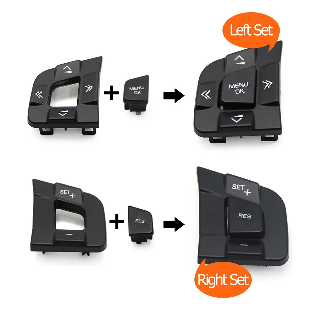Car Multi-Function Steering Wheel Switch Control Button For Land Rover Discovery Sport For Jaguar XE XF F-PACE C-PACE 2015-2020