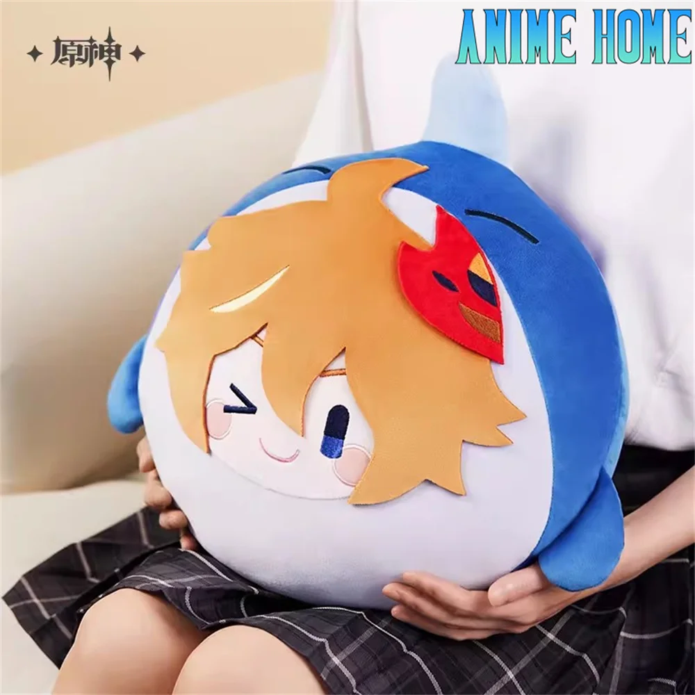 Game Genshin Impact Official Original Yae Miko Wriothesley Xiao Diluc Tartaglia Tighnari Plush Pillow Toy Cosplay Kids Gift