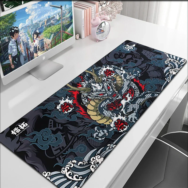 Esports-alfombrilla de ratón para juegos Tiger, alfombrillas de Anime, alfombrillas extendidas Xxl, 900x400, accesorios para Pc, alfombrilla de