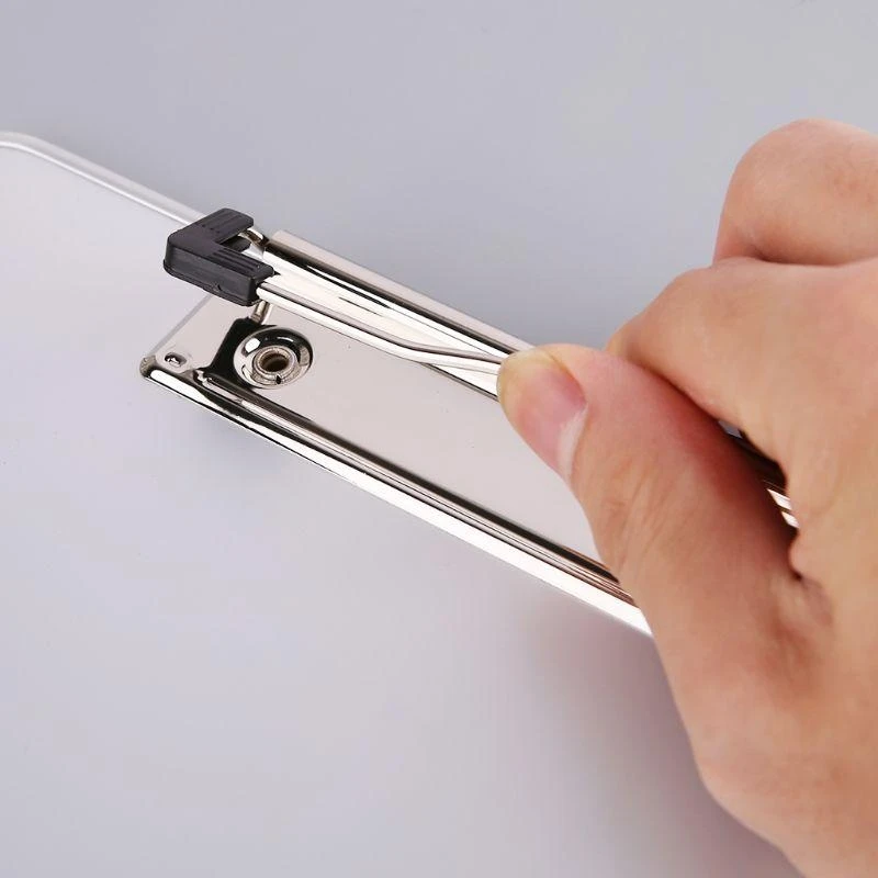 R1WD Portable Aluminium Crinting Clip Clip File File Hardboard Paper H