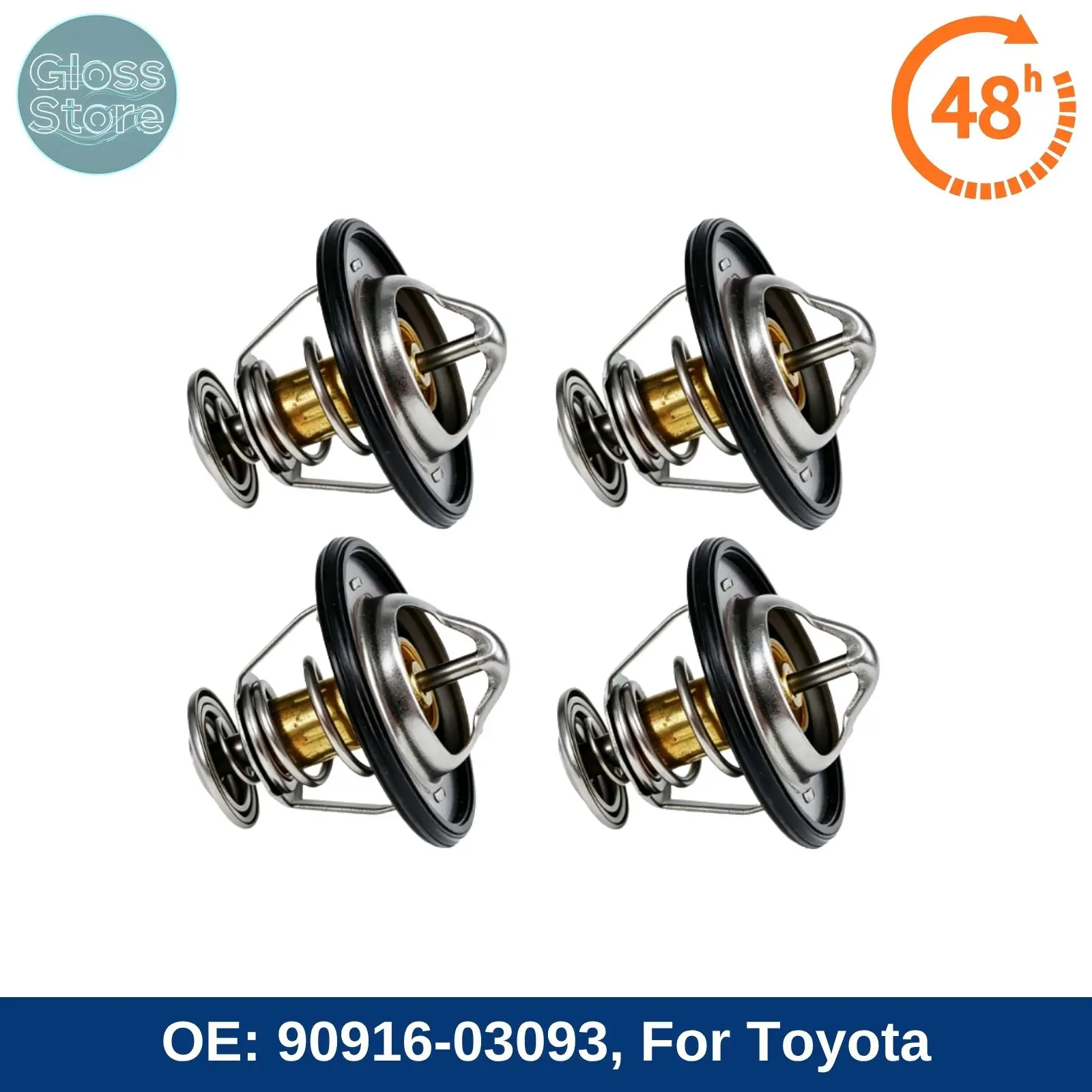 4 шт. 90916-03093 Термостат охлаждающей жидкости двигателя для Toyota 4Runner 2010-2012, для Lexus GS300 1993-2005, для Scion XA XB 2004-2006.