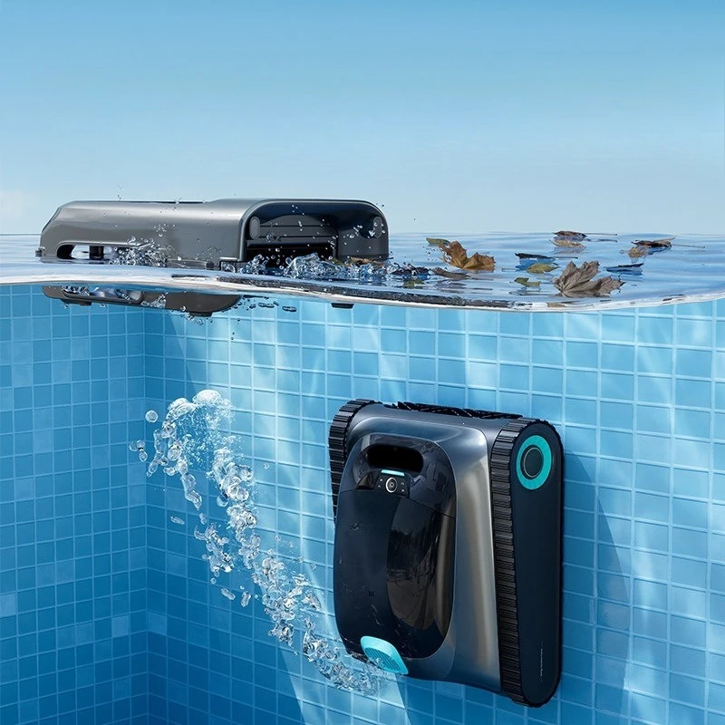 Floating object collector pool cleaning robot