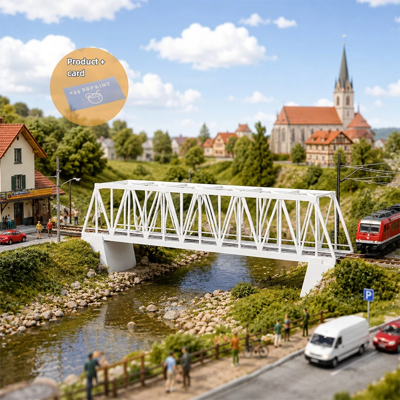 N Track 1:160 Truss Bridge Miniature Model Suitable for Scene Model Matching