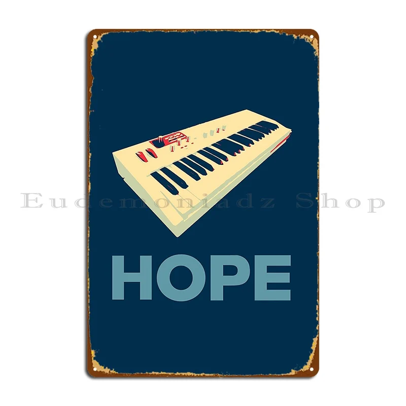 Synth Hope Metal Plaque Poster Wall Decor Printed Club Custom Rusty Tin Sign Poster