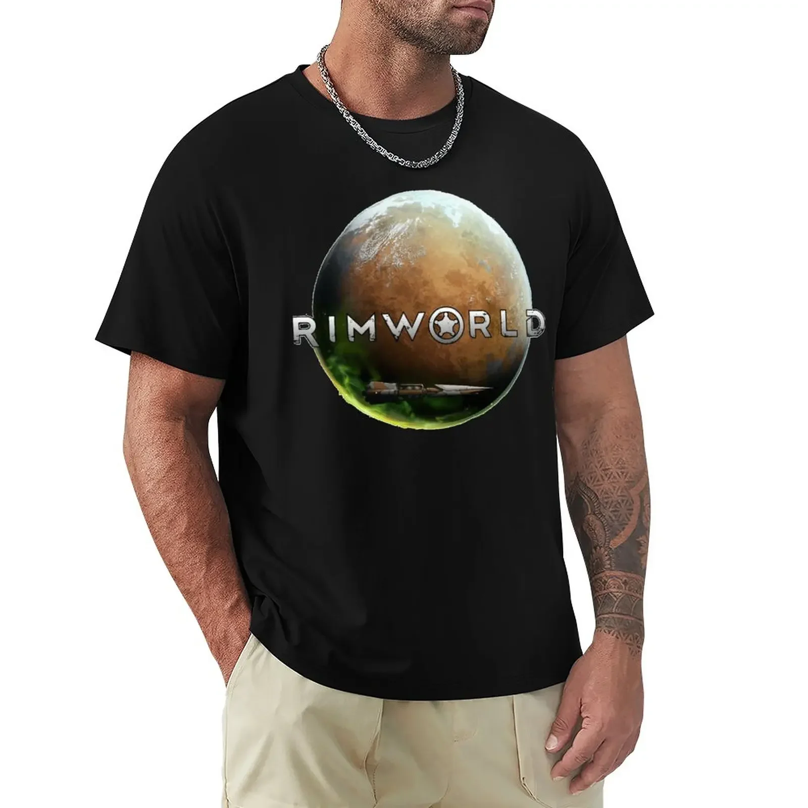 Planet Rimworld T-Shirt customs design your own animal prinfor boys boys animal print mens graphic t-shirts anime